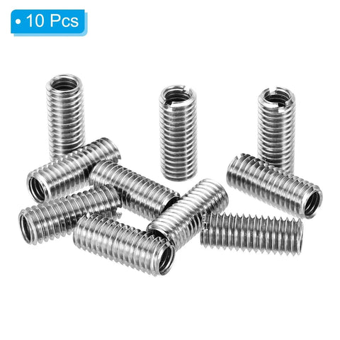10 pcs stainless steel thread adapter sleeve reducing M8×1.25 to M6×1, 20mm length