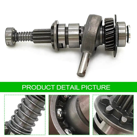 Transmission shaft with gears and swash bearing clutch assembly for HR2470 rotary hammer, metal power tool part