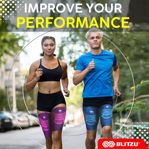 1 Pair Hamstring And Quad Compression Sleeves For Men And Women Upper Leg Thigh Support Anti Slip Running And Workouts Groin And Muscle Recovery Purple XL on runners