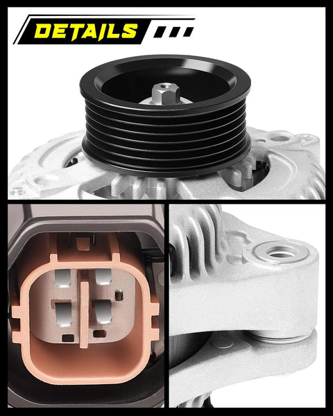 Upgraded 12V 130A Alternator For Honda Odyssey 2005-2007 3.5L Pilot 2005-2008 3.5L Ridgeline 2006-2008 3.5L Acura MDX details
