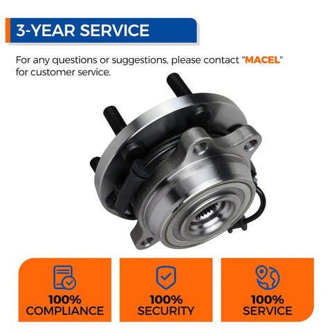 Side view of 2 Pack Wheel Hub And Bearing Assembly 515065 For 2005 2018 Nissan Frontier 2005 2012 Pathfinder 2005 2015 Xterra