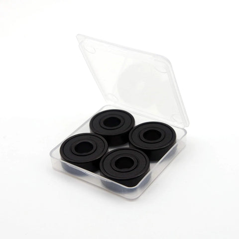 Z-First 608RS black ceramic bearings, pack of 4, in clear plastic case