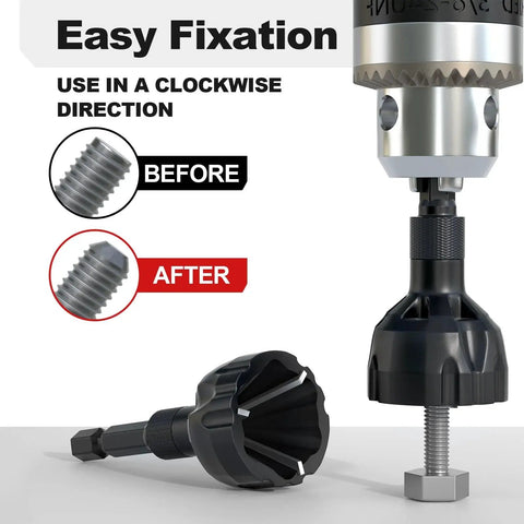 Must Have Pro Deburring External Chamfer Tool Set With Tungsten Carbide Blade For One Eighth To Three Quarters Inch Bolts Burr Removal