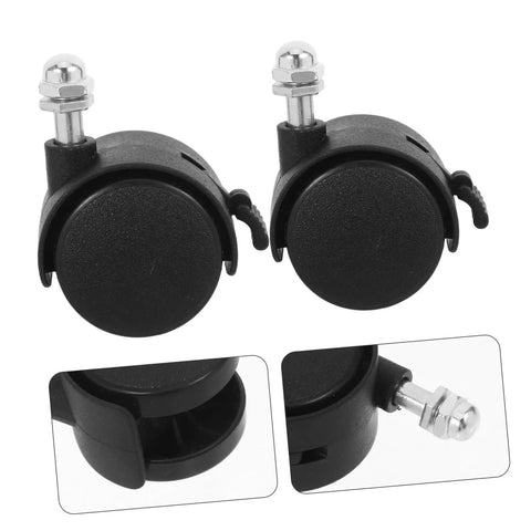 Replacement Caster Wheels With Brakes For Electric Oil Filled Heaters And Radiators Threaded Stem Swivel Casters Black