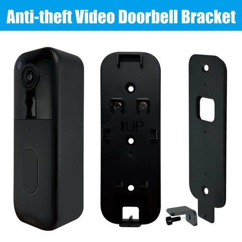 No Drill Adhesive Doorbell Mount With Metal Anti Theft Backplate For Video Doorbell Gen 1 And Gen 2 Secure Holder Bracket