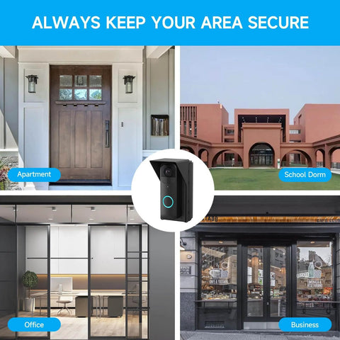 Adjustable Waterproof Mount For B-Link Video Doorbell Extends Viewing Angle From 30 To 60 Degrees, Weatherproof Outdoor Security Mount For Blink First Gen, Second Gen, And Pro Models, Tool-Free Easy Install, Black