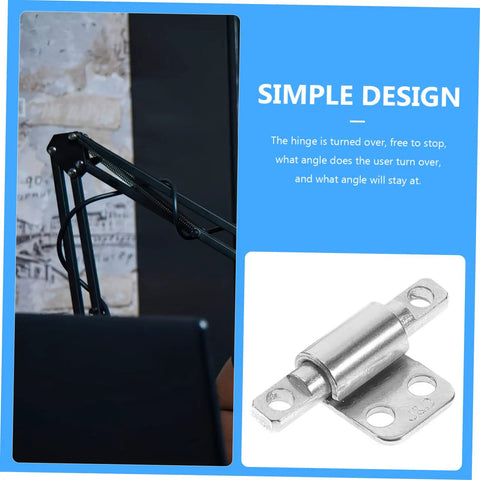 Heavy Duty Friction Hinge Set With Damping For Do It All Portable Projects And Laptops, stainless steel clamshell application
