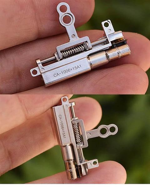 Tiny But Mighty 5mm Planetary Gearbox Stepping Motor With Ball Bearing Linear Screw And Slider Nut in hand, compact design