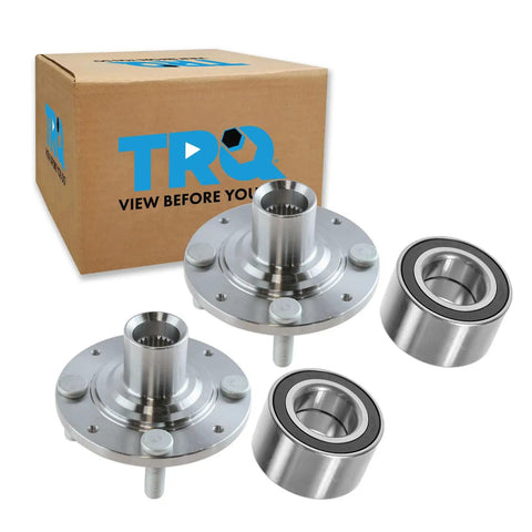 Front Wheel Bearing And Hub Kit 2 Piece Drop In Replacement For Honda Civic 1992 To 2000 And Civic Del Sol 1993 To 1997