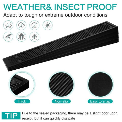 8 Inch Composite Plastic Leveling Shims 250 Pack For Heavy Duty Furniture shown in stacked view with textured surface