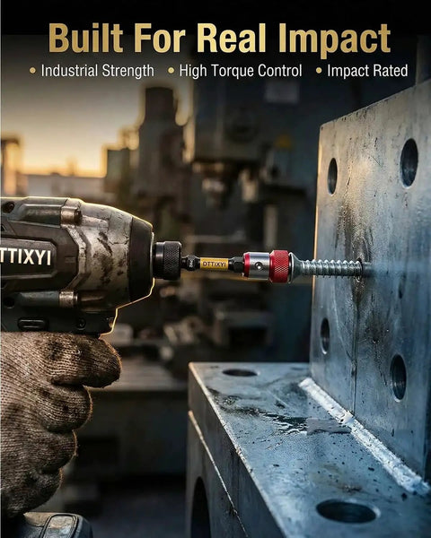Impact driver using 6 Piece Magnetic Screwdriver Head Ring Set For Drill And Impact Driver, S2 Steel Double Ended PH1 PH2 PH3 Bits