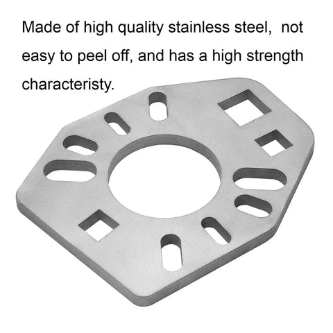 Stainless Steel Pinion Yoke Wrench Tool For Ford Dana AMC GM Axles And Flanges, rectangular wrench with center socket hole.