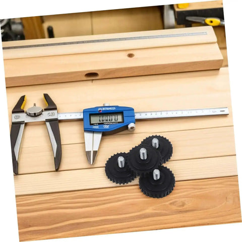 4 Pcs Grippy No Slip Rubber Feet With Threaded Base For Food Scales And Industrial Platforms on woodworking table