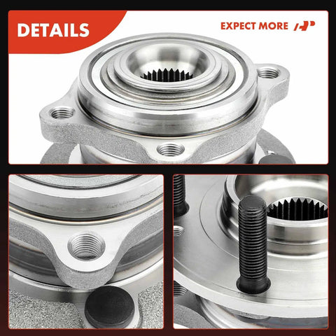 2 Pack Front Wheel Bearing And Hub Assembly 5 Lug For Hyundai Santa Fe 2007 2020 Santa Fe Sport 2013 2018 Santa Fe XL 2013 2019 Veracruz 2007 2012 And Kia Sorento 2011 2015 Replacement Durable close-up view