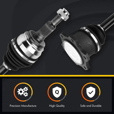 Front CV Axle Shaft Assembly 66-1430x2 Fit 2007-2020 Cadillac Escalade ESV Ext 4WD AWD And Chevy Avalanche Cheyenne Silverado 1500 Tahoe Suburban GMC Sierra 1500 Yukon XL Direct Fit Replacement close-up view.