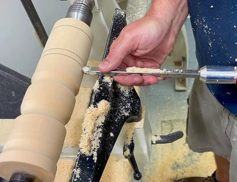 3 Carbide Wood Turning Tools Set With Rougher Finisher Detailer And 12 Inch Color Coded Solid Aluminum Lathe Tool Handles USA Made