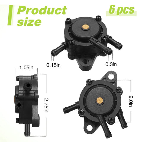Six Pack Fuel Pumps For Lawn Mower Replacement Compatible With 491922 691034 692313 808492 808656 808281