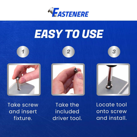Fastenere Torx security machine screws, 1/4-20 x 1, stainless steel, tamper-resistant, button head, 10-pack