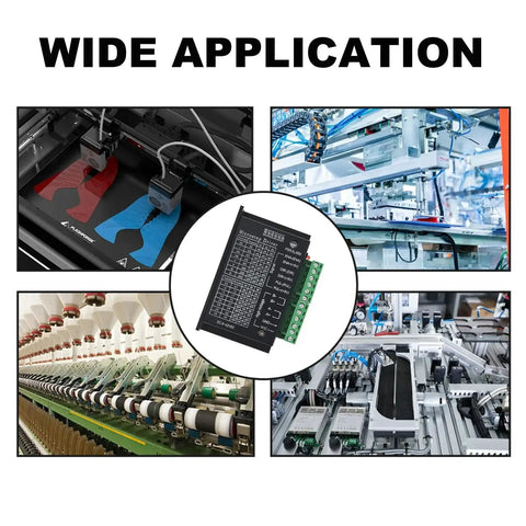 Wide application of Two Pack TB6600 Stepper Motor Driver Kit 4A 9 To 42V With 32 Subdivision For Nema 17 And 23 Motors CNC use