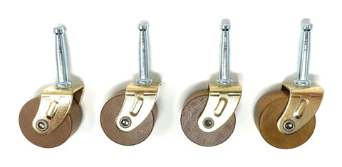 Medium One And Five Eighth Inch Hardwood Casters Pack Of 4 Replacement For Vintage Furniture Restoration For Hoosier Cabinets And Chairs Classic Antique Mobility Casters Move Pieces Smoothly While Preserving Original Character