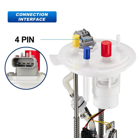 Fuel Pump Assembly For Ford F150 2004 2008 4.2L 4.6L 5.4L And Lincoln Mark LT 2007 2008 5.4L Direct Drop-In Fit Replacement 4-pin detail