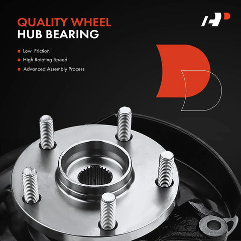 Front Right Steering Knuckle And Wheel Bearing Hub Assembly OEM Grade For Toyota Camry 1997 2001 L4 2.2L Sedan Only 14 Inch Wheels