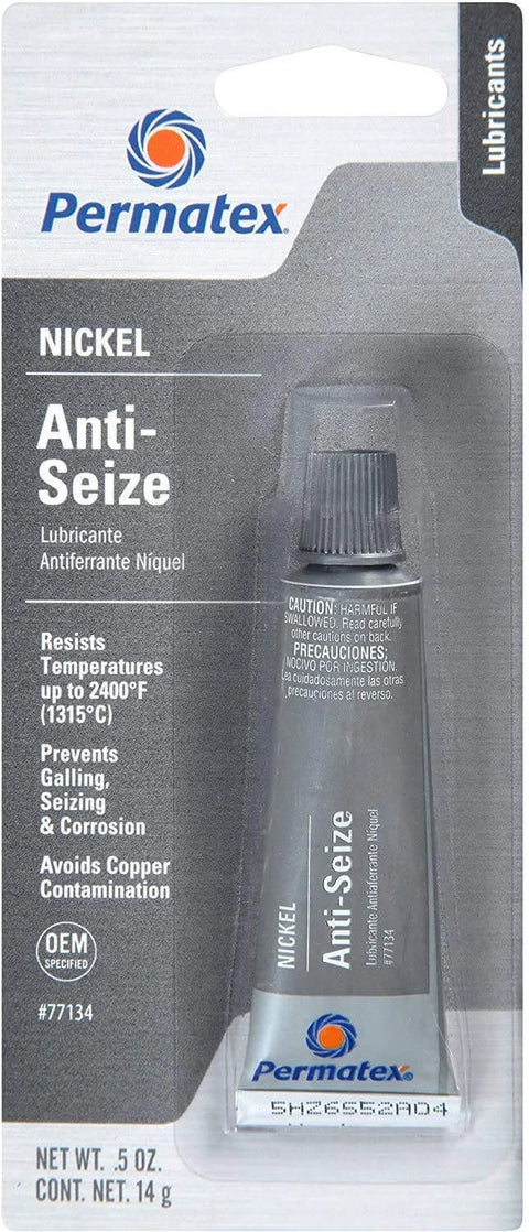 Nickel Anti Seize Lubricant 0.5 Oz Tube Pack Of 3 For Automotive Fasteners, Bolts And Exhaust Fittings, Prevents Galling And Seizing