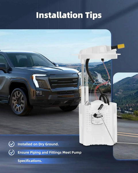 Fuel Pump Replacement E7219M for Dodge Nitro and Jeep Liberty installation guide infographic
