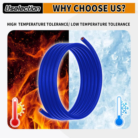 Blue silicone heater hose, 1/2 in ID, 5 ft long, reinforced 4 mm thick for coolant, radiator, and vacuum lines.