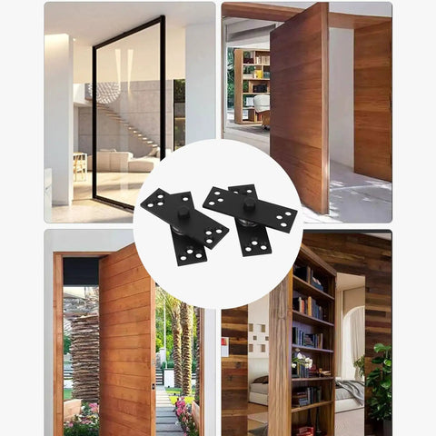 Hidden Door Pivot Hinge Concealed 360 Rotation Heavy Duty Up To 220lbs With 10 Steel Balls For Bookcase And Wooden Doors
