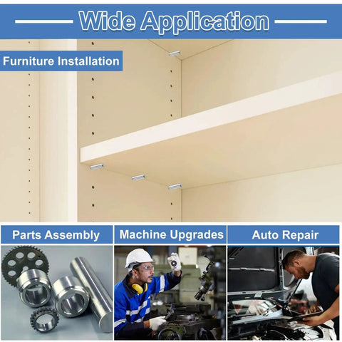 100 Pieces 3mm By 30mm Dowel Pins Beefy Bearing Steel Cylindrical Shelf Support Pins with ±0.02mm tolerance installed in cabinets and more.