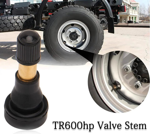 High Pressure Tire Valve Stems Heavy Duty Brass Rubber Snap In Valve Stems 100 Pack Ozone Tested And Leak Tested EPDM Rubber Brass Core Black