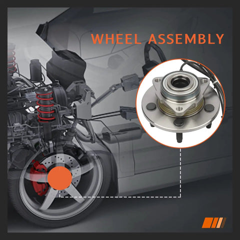 Front Left Or Right Wheel Hub And Bearing Assembly 515126 For Dodge Ram 1500 2009 2010 2011 With ABS Sensor 5 Lug