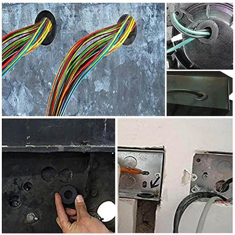 Rubber Grommets For Wiring 1-1/2 In Panel Hole With 1-3/8 In Inner Diameter And 2 In Outer Diameter, protecting wires in metal panels