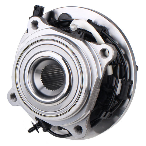 Front Wheel Hub And Bearing Assembly For 2014-2018 Ram 2500 And 2013-2018 Ram 3500 With ABS 8 Lug, corrosion resistant, front view.