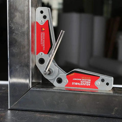 Adjustable Angle Welding Magnet Clamp For Precise Welding And Fabrication Projects 20 To 200 Degrees Fast Setup With Built In Hex Wrench