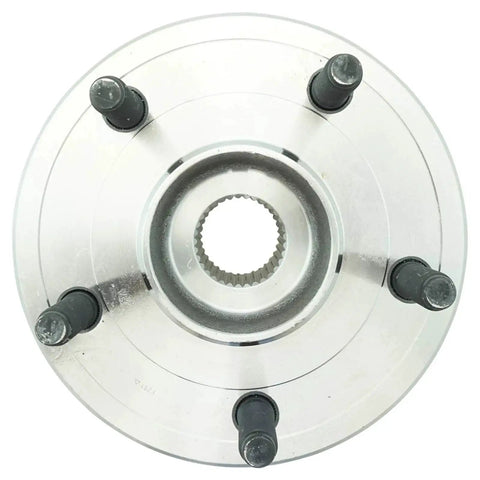 Front view of Front Left And Front Right Wheel Bearing And Hub Assembly Set For 2012 To 2018 Dodge Ram 1500 And 2019 To 2022 Ram 1500 Classic
