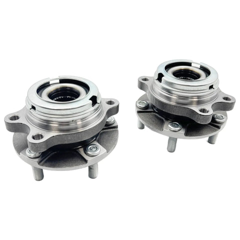 Two Piece Front Wheel Hub And Bearing Assembly Set For Altima 2007 2018 Maxima 2009 2019 Pathfinder 2013 2019 Murano 2009 2018 Infiniti QX60 2014 2019 5 Lug OE Quality Replacement