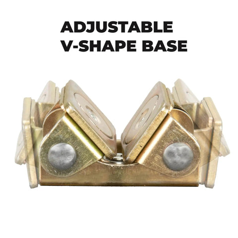 MagTab 2.0 Magnetic Tab Holder With 6 Replaceable Magnets For A Super Strong Hold And Easy Workpiece Alignment, adjustable V-shape base.