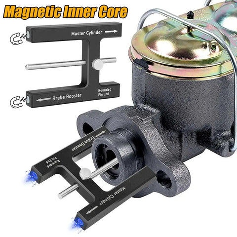 Ywdiml brake adjustment tool with magnetic inner core; aluminum construction for brake booster push rod.