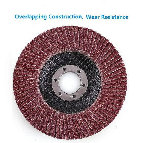 Power Through Metal With A 20 Piece Flap Discs Set For Angle Grinders For DIYers And Pros Four And A Half Inch Type 27
