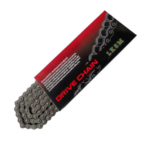 420 Chain 132 Link Motorcycle Standard Roller Chain With Chain Breaker And 6 Connecting Master Link packaging