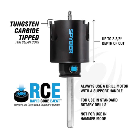 Six And A Quarter Inch Carbide Tipped Hole Saw With Beast Mode Performance Delivers Up To 10x More Cuts And 5x Faster Drilling