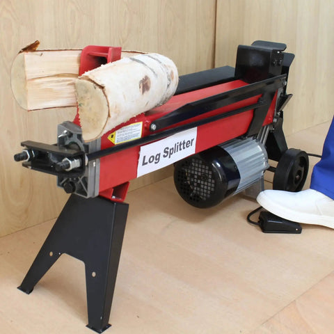Log splitter with Foot Switch Pedal Momentary Normally Off Press And Hold To On 10 Ft Cord UL Listed 3 Prong Hands Free Control