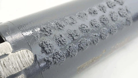 Close-up view of a Diamond T Shape Core Drill Bit For Hard Stone Concrete Marble Granite And Brick Dry Or Wet Drilling.