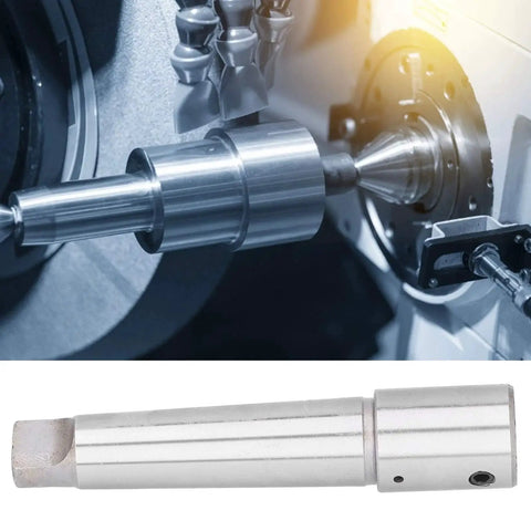 Morse Taper Arbor R8 drill adapter in steel, MT4-19.05mm, installed in a machine spindle