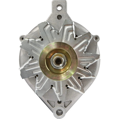 Front view of 12V 80A Clockwise Rotation Alternator Replacement For Ford Aerostar 1986 1991, Bronco 1986 1992, And Bronco II 1986 1989 Plug And Play Replaces OEM 321-1776 334-2235 334-2235A 335-1099 19020567.