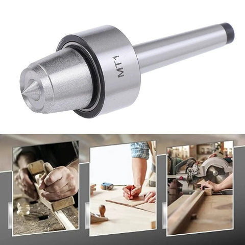 MT1 Tailstock Center Spur Cup for wood lathe and metalworking lathe live center drive steel construction close-up