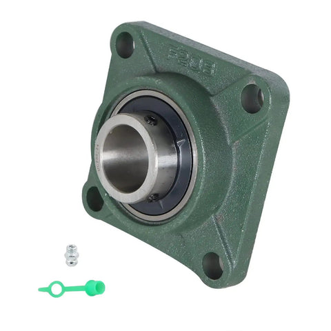 Pillow Block Bearing Kit UCF20824 Two Pack With Self Aligning Square Flange Four Bolt Mount One And A Half Inch Bore