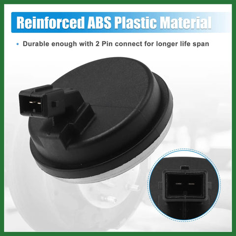 Rear Hub ABS Speed Sensor Cap For 2019 To 2023 Kia Forte 2018 To 2020 Hyundai Elantra GT 2019 To 2020 Hyundai Veloster 2017 To 2020 Hyundai Ioniq Electric OE 58980F0000 Left Right Black Long Lasting, 2-pin connection, front view